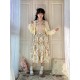 Miss Point Cat Rose Tea Open Front Daily Skirt(Reservation/Full Payment Without Shipping)